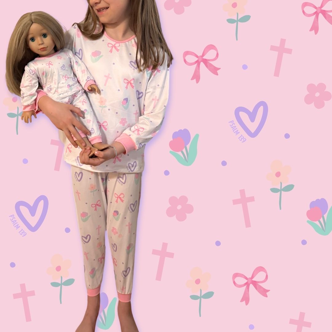 Girl & Doll Matching 2-Piece Pajamas