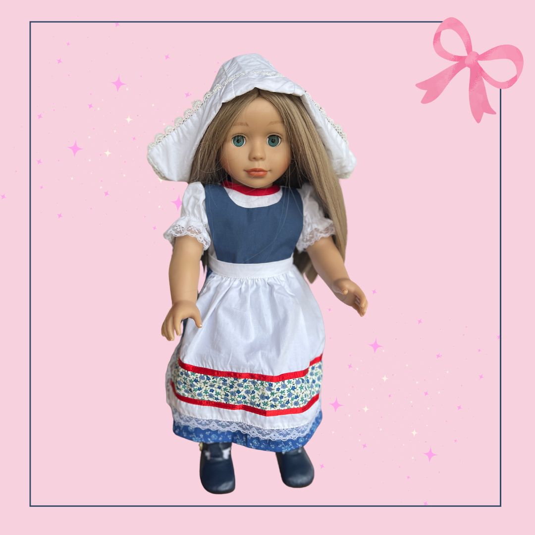 18 Inch Doll Gingham Dress