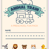 Animal Train & Scripture Activity Pack: Preschool / Homeschool Digital Download