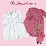 NEW Girl & Doll Christmas Gowns
