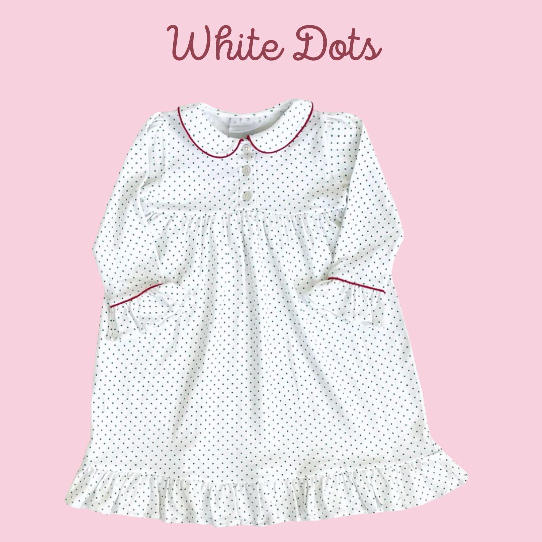 NEW Girl & Doll Christmas Gowns