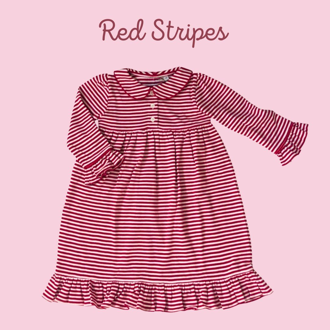 NEW Girl & Doll Christmas Gowns