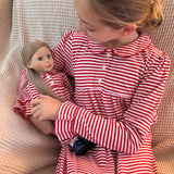 NEW Girl & Doll Christmas Gowns