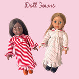 DOLL ONLY- Christmas Gown