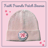 Chenille Patch Knit Beanie - Faith Friends